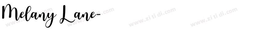 Melany Lane字体转换